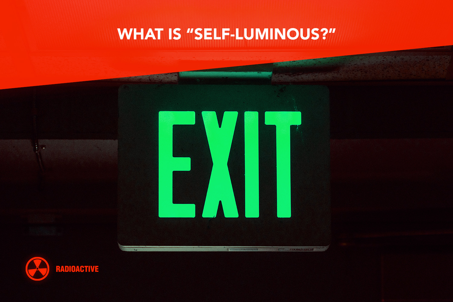 self luminous exit signs home depot