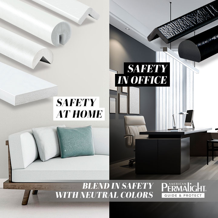 Edge Protection Safety Foam Guard, Type G, Black / Yellow, I-Beam Shelf,  Self-Adhesive (39 3/8 in) – American PERMALIGHT®